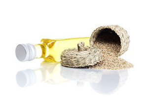 Sesame oil image. 